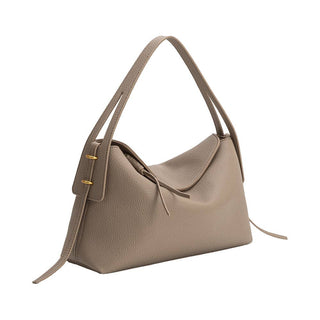 Emory Recycled Vegan Leather Top Handle Bag in Taupe