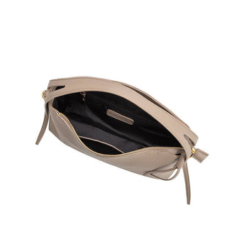 Emory Recycled Vegan Leather Top Handle Bag in Taupe