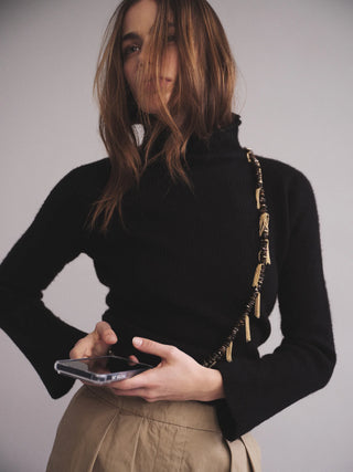 OSSA x CHAYSE Tassel Crossbody in Bronzite
