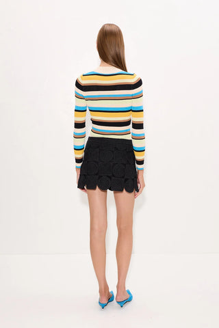 SIMON MILLER Beep Beep Mini Skirt in Black
