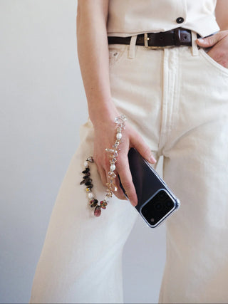 OSSA x CHAYSE Crystal Fade Wristlet in Crystal Pearl
