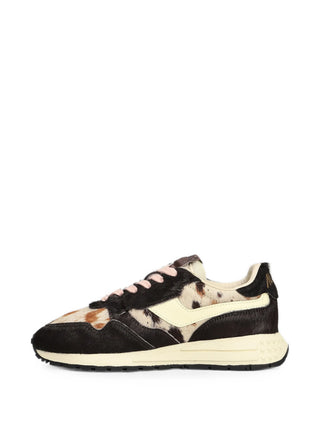 AUTRY Reelwind Low Women’s Sneakers in Animal Print Calf Hair