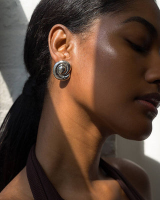 Milley Spiral Statement Studs Earrings