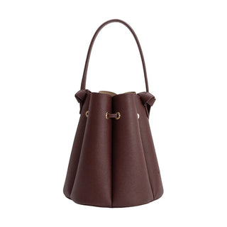 Laguna Recycled Vegan Leather Top Handle Bag in Burgundy