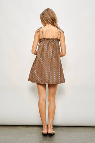 Paula Cotton Polka Dot Mini Dress
