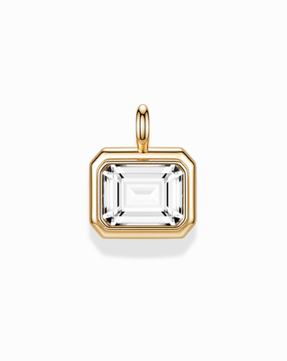 Elsie Sapphire Bezel Charm in Gold