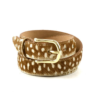 The Marlowe Fawn Haircalf Belt