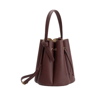 Laguna Recycled Vegan Leather Top Handle Bag in Burgundy