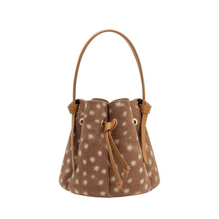Laguna Mini Recycled Vegan Suede Top Handle Bag in Bambi