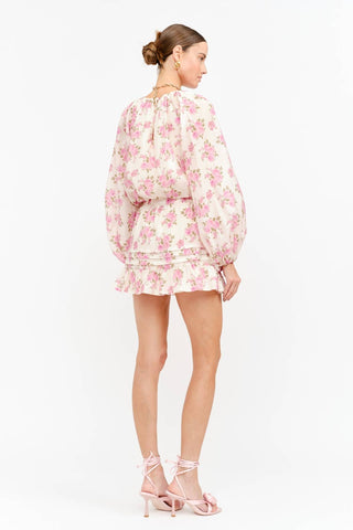Rose Garden Billowy Floral Blouse
