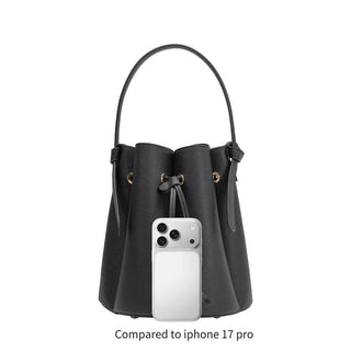 Laguna Recycled Vegan Leather Top Handle Bag in Burgundy