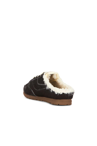 AUTRY Windspin Mule in Brown & Land Shearling