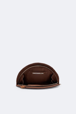 Simon Miller Beaded Lune Clutch in Espresso Martini