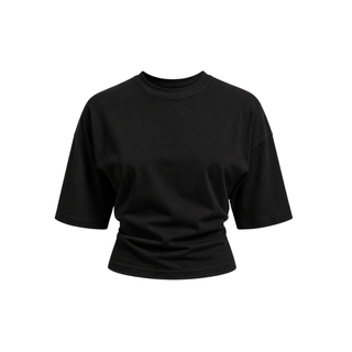 The Ellis Sculpted T-Shirt in Black