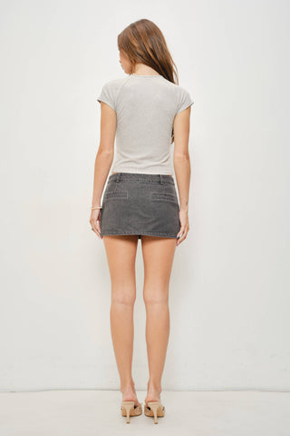 The Maren Button Front Ribbed Knit Top