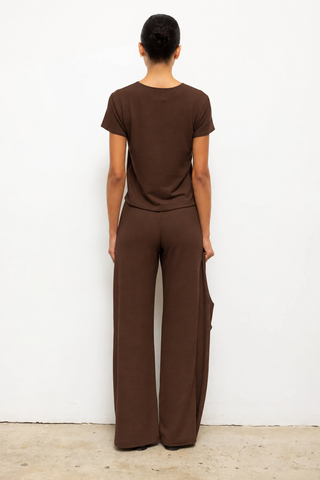 LESET Lauren Margo Tee in Chocolate