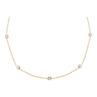 Diamond By The Yard Choker in Gold