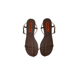 SIMON MILLER Flat Sandal in Espresso