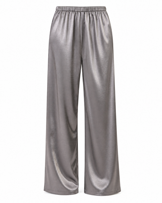 Anya Wide Leg Pant in Gunmetal