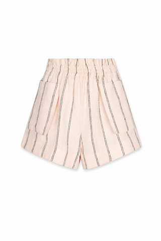 Striped shorts on a white background