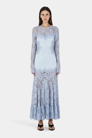 Hansen & Gretel Libby Gown in Cornflower Blue Lace