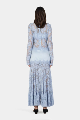 Hansen & Gretel Libby Gown in Cornflower Blue Lace