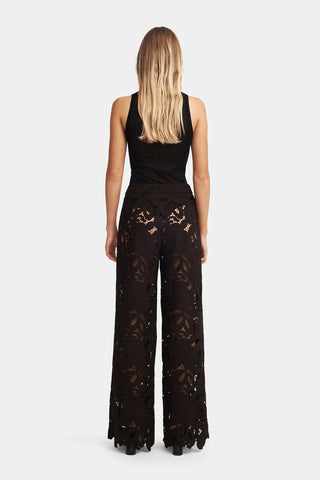 Hansen & Gretel Lotus Lace Pant in Black