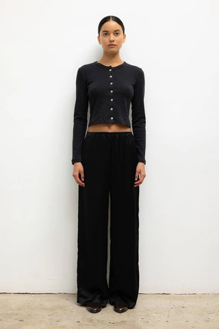 LESET Barb Wide Leg Pant in Black