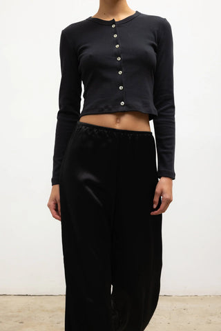 LESET Barb Wide Leg Pant in Black