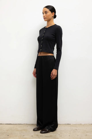 LESET Barb Wide Leg Pant in Black