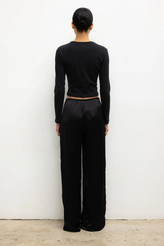 LESET Barb Wide Leg Pant in Black