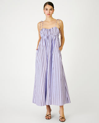 Line + Dot Andi Maxi Dress in Purple Stripe