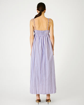 Line + Dot Andi Maxi Dress in Purple Stripe