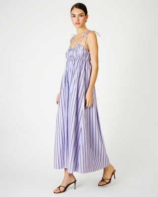 Line + Dot Andi Maxi Dress in Purple Stripe