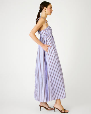 Line + Dot Andi Maxi Dress in Purple Stripe
