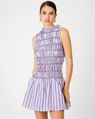 Line + Dot Andi Mini Dress in Purple Stripe