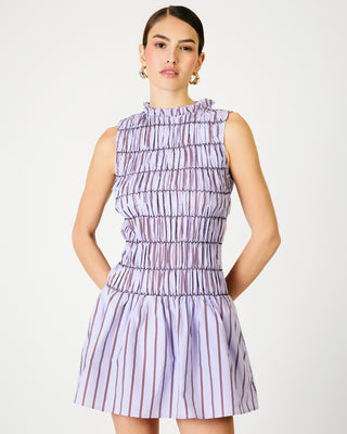 Line + Dot Andi Mini Dress in Purple Stripe