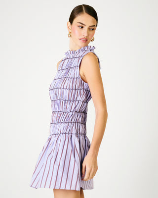 Line + Dot Andi Mini Dress in Purple Stripe