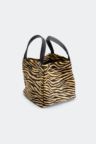 Simon Miller Haircalf Quad Bag in Brown Zebra