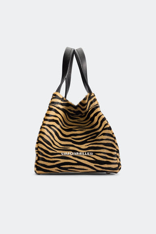 Simon Miller Haircalf Quad Bag in Brown Zebra