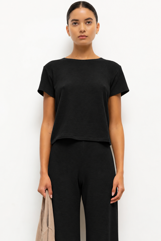 LESET Lauren Margo Tee in Black