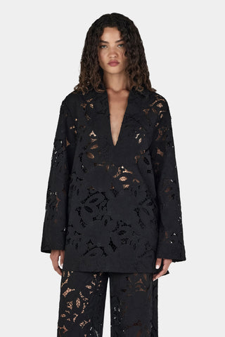 Hansen & Gretel Silla Lace Top in Black