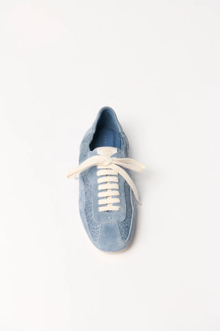 SIMKHAI Georgie Denim Leather Combo Sneaker