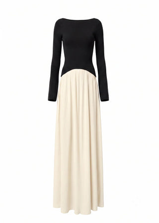 Solid & Striped Ambrio Knit Midi Dress in Noir Brule