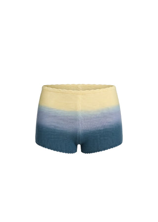 Solid & Striped Cleo Short in Danish Butter and Deep Canal Ombre
