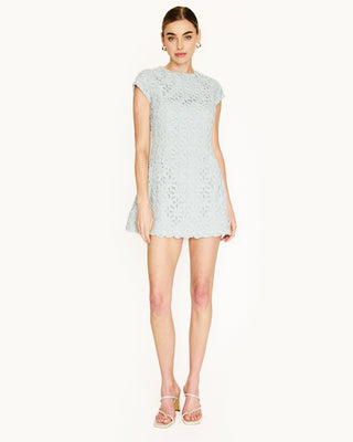 Aris Mini Dress in Dusty BlueDressLine + Dot