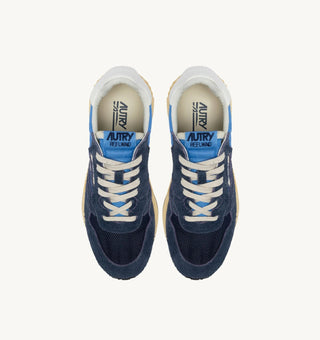 Autry Reelwind Low Sneakers in Bluette and Digital Blue Nylon and SuedeShoesAUTRY