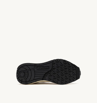 Autry Reelwind Sneakers in Gold Tone Nylon and Metalized LeatherShoesAUTRY