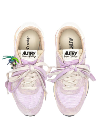 Autry Reelwind Super Vintage Low Sneakers in Lilac and WhiteShoesAUTRY