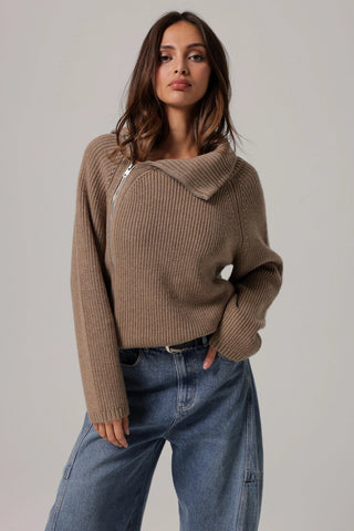 Bassett Zipper SweatersTopLine + Dot